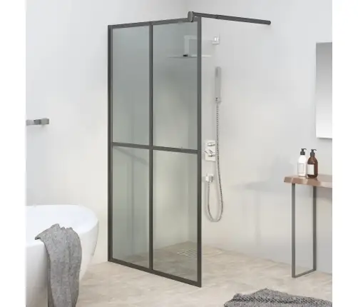 Dušas Siena, 100X195 Cm, Tumšs Rūdītais Stikls Vidaxl