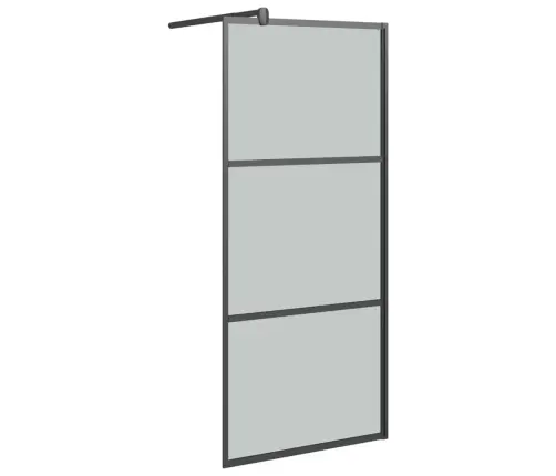 Dušinurga Sein, 90 X 195 Cm Tume Esg-Klaas, Must