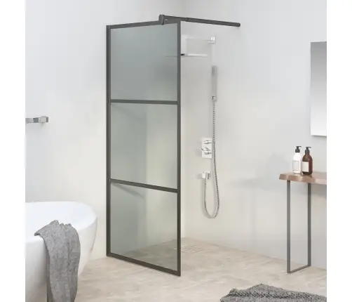 Dušinurga Sein, 90 X 195 Cm Tume Esg-Klaas, Must