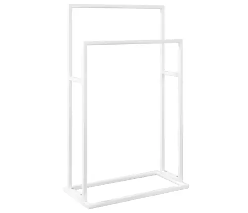 Dvieļu Statīvs, Balts, 48X24X78,5 Cm, Dzelzs Vidaxl