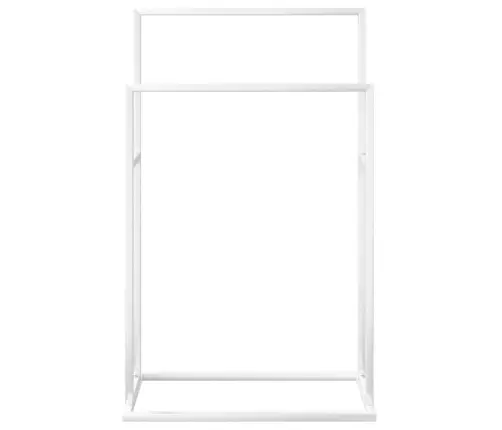 Dvieļu Statīvs, Balts, 48X24X78,5 Cm, Dzelzs Vidaxl