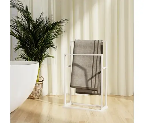 Dvieļu Statīvs, Balts, 48X24X78,5 Cm, Dzelzs Vidaxl