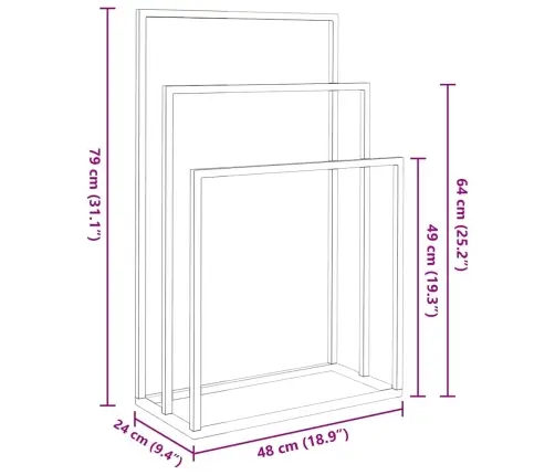 Pastatoma Rankšluosčių Kabykla, Balta, 48X24X79cm Geležis