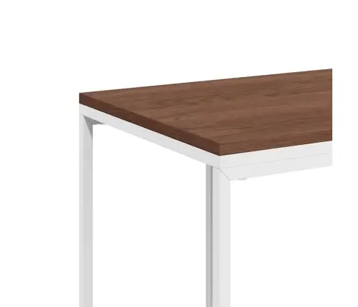 Šoninis Staliukas Su Ratukais, Baltas, 40X30X63,5cm Mediena