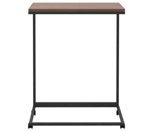 Galdiņš Ar Riteņiem, 55X35X70 Cm, Inženierijas Koks, Melns Vidaxl