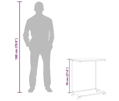 Lisalaud Ratastega, Must, 55 X 35 X 70 cm Tehispuit