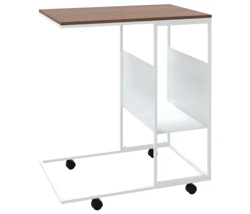 Lisalaud Ratastega, Valge, 55 X 36 X 63,5 cm Tehispuit