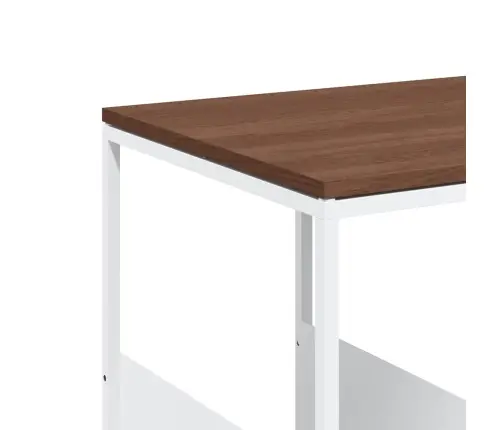 Galdiņš Ar Riteņiem, Balts, 55X36X63,5 Cm, Inženierijas Koks Vidaxl