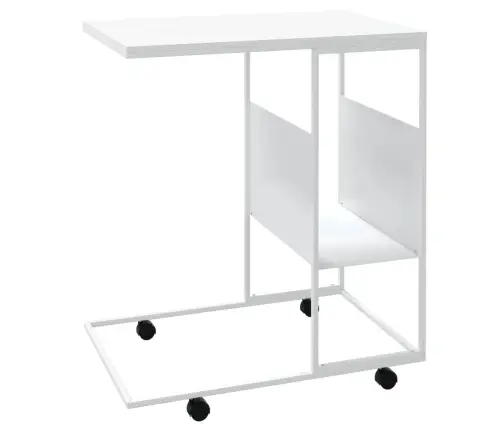 Lisalaud Ratastega, Valge, 55 X 36 X 63,5 cm Tehispuit