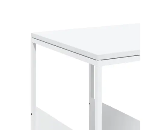 Galdiņš Ar Riteņiem, Balts, 55X36X63,5 Cm, Inženierijas Koks Vidaxl