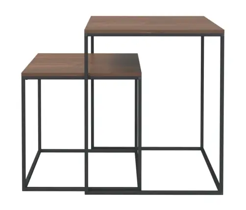 Kafijas Galdiņi, 2 Gab., Inženierijas Koks Un Metāls Vidaxl Kafijas Galdiņi, 2 Gab., Inženierijas Koks Un Metāls Vidaxl