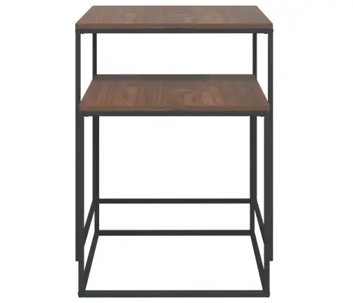 Kafijas Galdiņi, 2 Gab., Inženierijas Koks Un Metāls Vidaxl Kafijas Galdiņi, 2 Gab., Inženierijas Koks Un Metāls Vidaxl