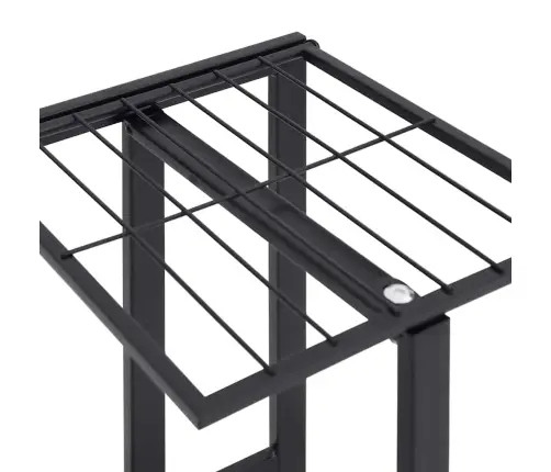 5 Tasandiga Lillealus Ratastel 44X23X100 Cm Must Raud