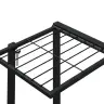 Puķu Statīvs Ar Riteņiem, 94,5X24,5X91,5 Cm, Melns, Dzelzs Vidaxl