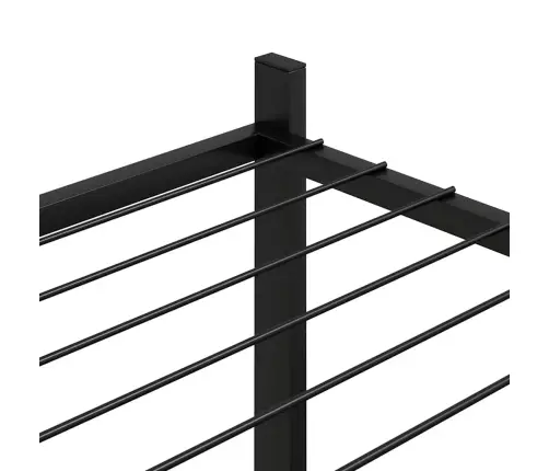 Puķu Statīvs, 83X25X80 Cm, Melns, Dzelzs Vidaxl