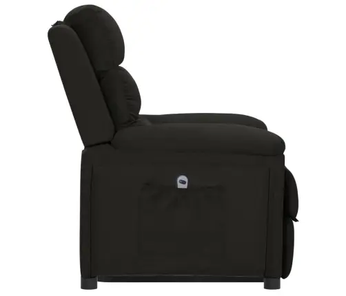Atpūtas Krēsls, Paceļams, Melns Audums Vidaxl