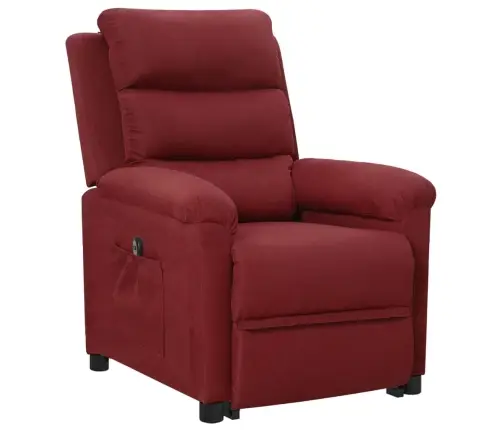 Püsti Tõusmist Toetav Tugitool, Veinipunane, Kangas