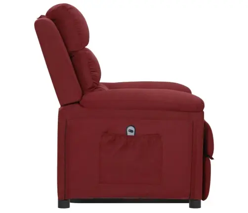 Püsti Tõusmist Toetav Tugitool, Veinipunane, Kangas