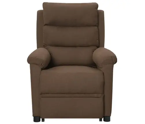 Atpūtas Krēsls, Paceļams, Brūns Audums Vidaxl