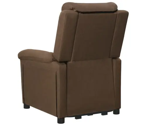 Atpūtas Krēsls, Paceļams, Brūns Audums Vidaxl