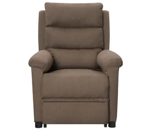 Püsti Tõusmist Toetav Tugitool, Pruunikashall, Kangas