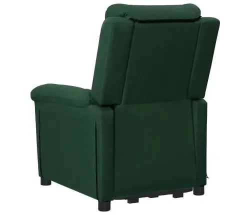 Atsistojantis Masažinis Krėslas, Tamsiai Žalias, Audinys