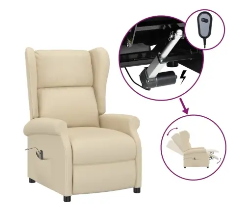 Elektriline Reguleeritav Tugitool, Kreemjas, Kangas