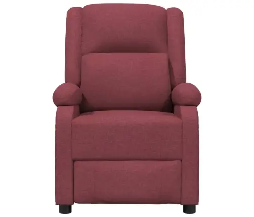 Elektrisks Atpūtas Krēsls, Atgāžams, Vīnsarkans Audums Vidaxl