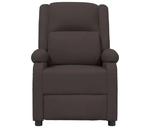 Elektrisks Atpūtas Krēsls, Atgāžams, Tumši Brūns Audums Vidaxl