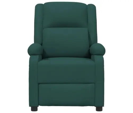 Elektrinis Atlošiamas Krėslas, Tamsiai Žalios Spalvos, Audinys