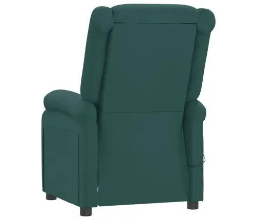 Elektrinis Atlošiamas Krėslas, Tamsiai Žalios Spalvos, Audinys