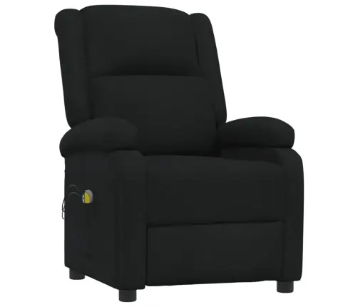 Elektrisks Masāžas Krēsls, Melns Audums Vidaxl