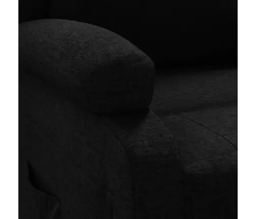 Elektrisks Masāžas Krēsls, Melns Audums Vidaxl