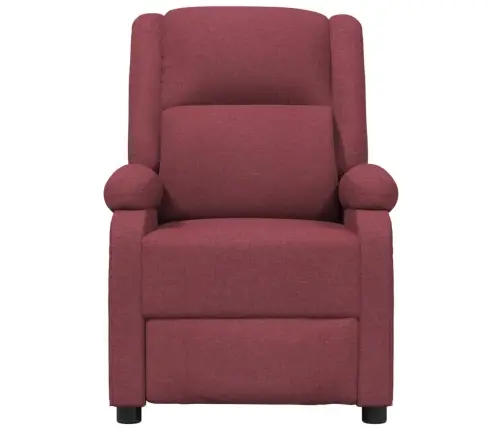 Elektrisks Masāžas Krēsls, Vīnsarkans Audums Vidaxl
