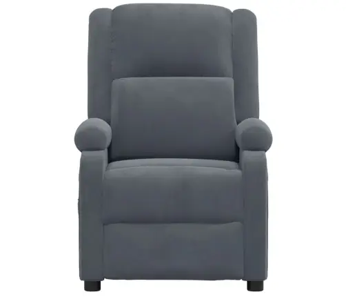 Elektrisks Atpūtas Krēsls, Atgāžams, Tumši Pelēks Samts Vidaxl