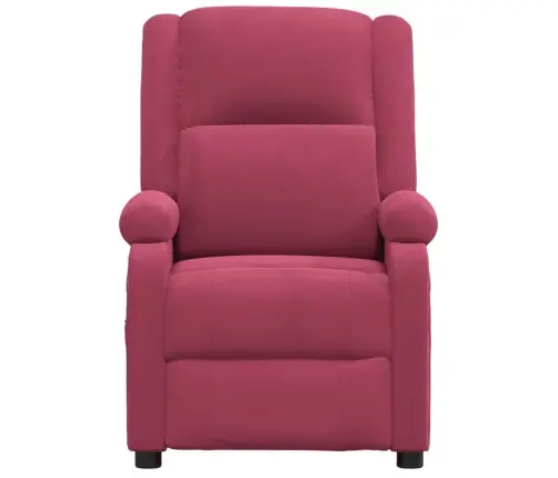 Elektrisks Atpūtas Krēsls, Atgāžams, Vīnsarkans Samts Vidaxl