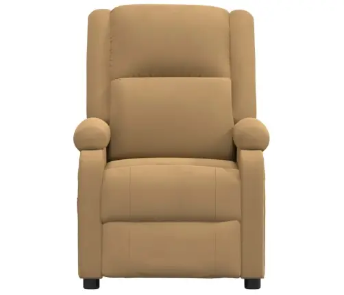 Elektrisks Atpūtas Krēsls, Atgāžams, Brūns Samts Vidaxl