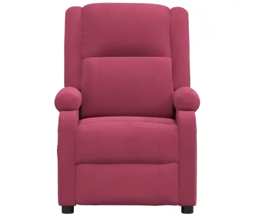 Elektrisks Masāžas Krēsls, Vīnsarkans Samts Vidaxl