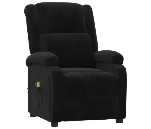 Elektrisks Masāžas Krēsls, Melns Samts Vidaxl