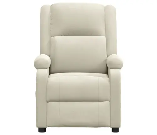 Elektriskais Masāžas Krēsls, Krēmkrāsas Samts Vidaxl