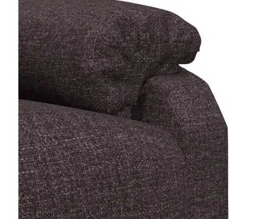 Elektrisks Atpūtas Krēsls, Atgāžams, Tumši Brūns Audums Vidaxl