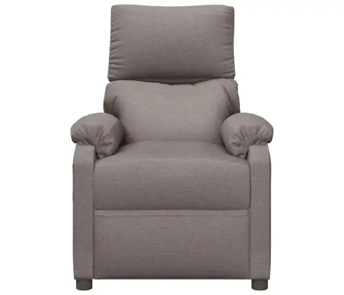 Elektrisks Atpūtas Krēsls, Atgāžams, Pelēkbrūns Audums Vidaxl
