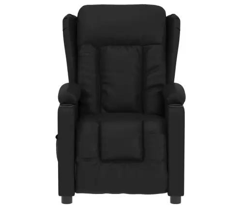 Elektrisks Atpūtas Krēsls, Atgāžams, Melna Mākslīgā Āda Vidaxl