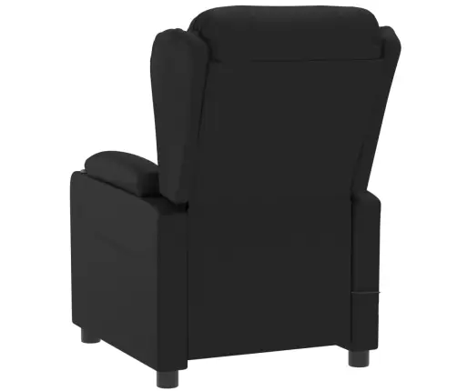 Elektrisks Atpūtas Krēsls, Atgāžams, Melna Mākslīgā Āda Vidaxl