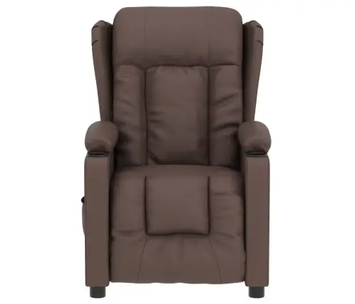 Elektrisks Atpūtas Krēsls, Brūna Mākslīgā Āda Vidaxl