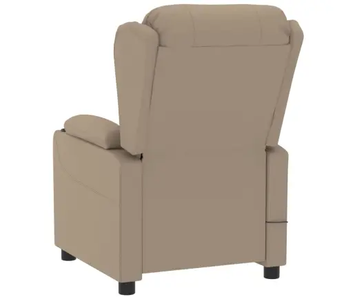 Elektrisks Atpūtas Krēsls, Kapučīno Krāsas Mākslīgā Āda Vidaxl