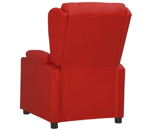 Elektrisks Atpūtas Krēsls, Atgāžams, Vīnsarkana Mākslīgā Āda Vidaxl