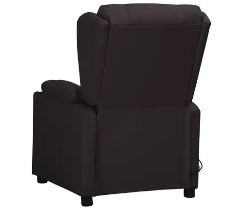 Elektrinis Masažinis Krėslas, Juodos Spalvos, Dirbtinė Oda