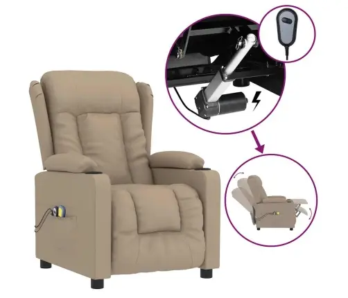 Elektriline Massaažitool, Cappuccino, Kunstnahk