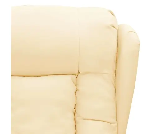 Elektrisks Masāžas Krēsls, Krēmkrāsas Mākslīgā Āda Vidaxl